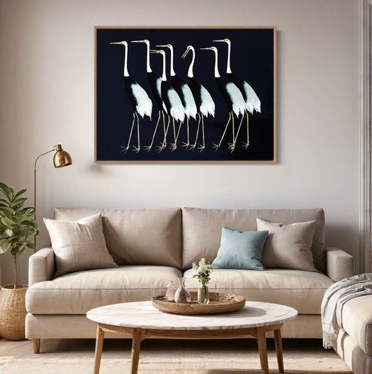 Cranes Animal Wall Artwork