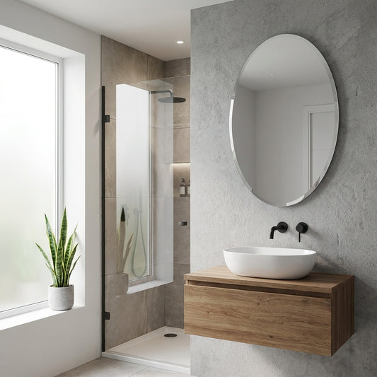 Valet Frameless Wall Mirror Oval – Designer mirror by Interior Ave