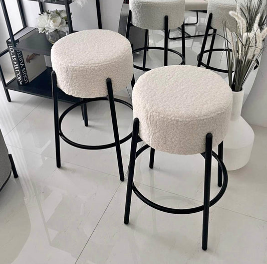 Soho Bar Stool - Black - Set of Two – modern bar stool by Interior Ave