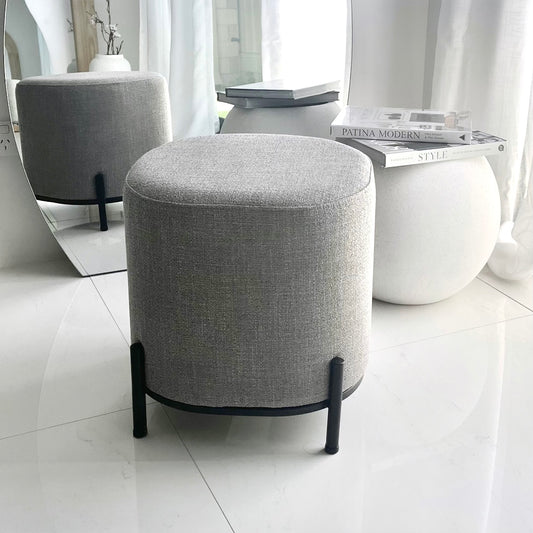 Manhattan Fabric Ottoman – modern ottoman or footstool by Interior Ave