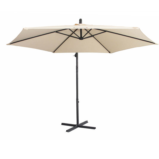 Milano 3M Outdoor Umbrella Cantilever With Protective Cover Patio Garden Shade-1878615036046479363