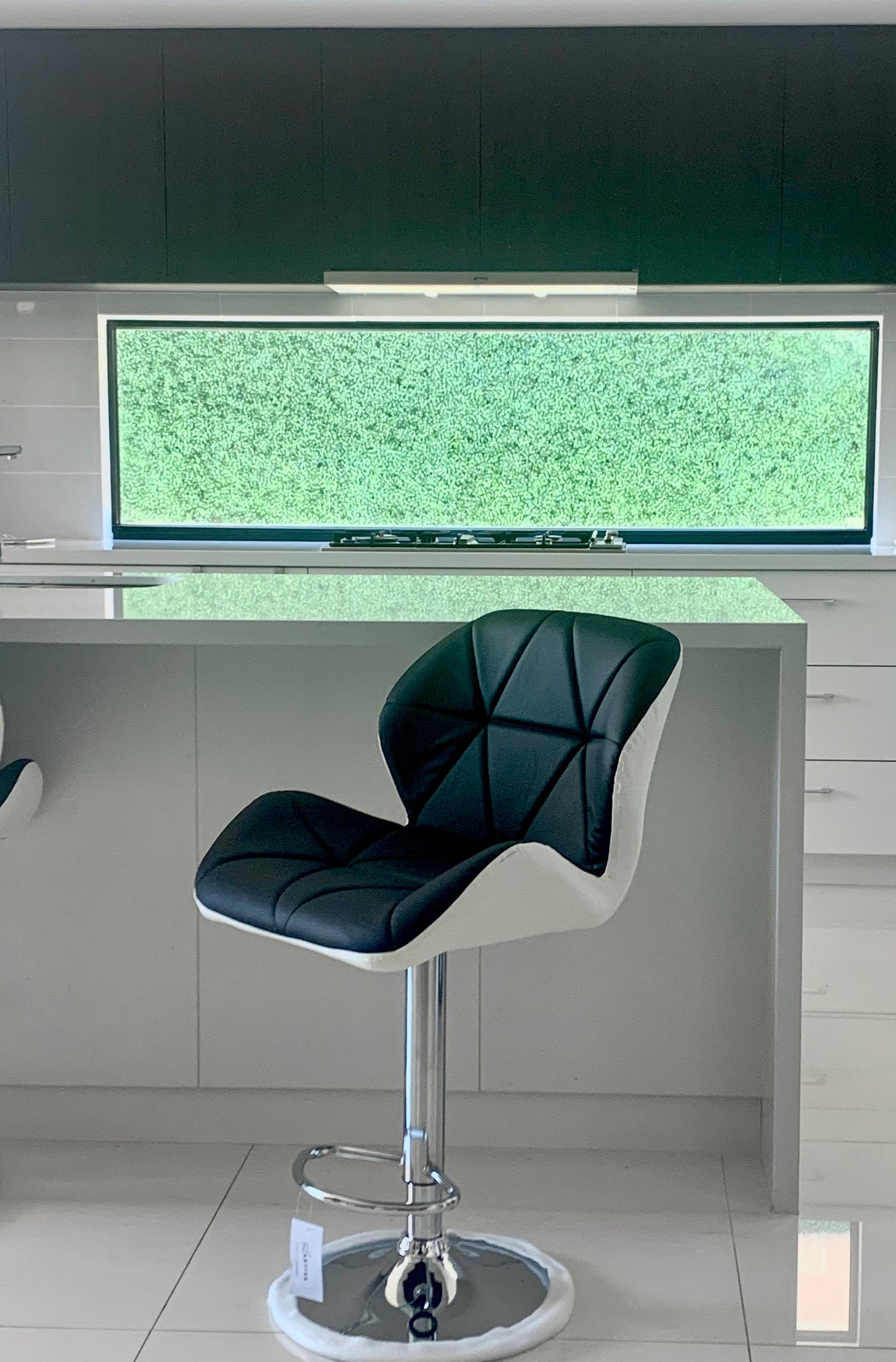 Top Deck Bar Stool - Black & White - Set of Two – modern bar stool by Interior Ave