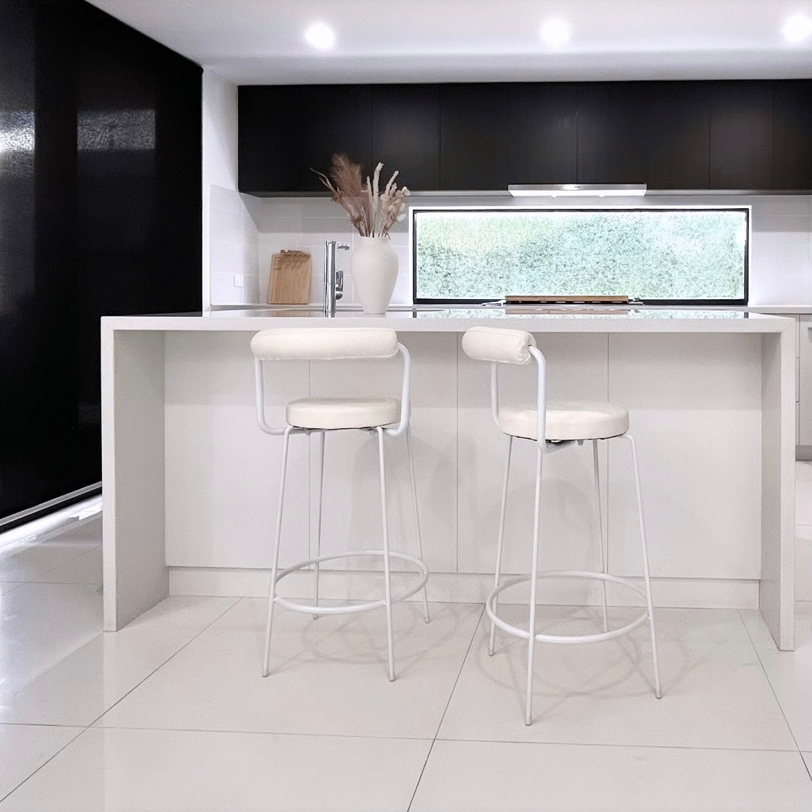 Calipo Bar Stool - White – modern bar stool by Interior Ave