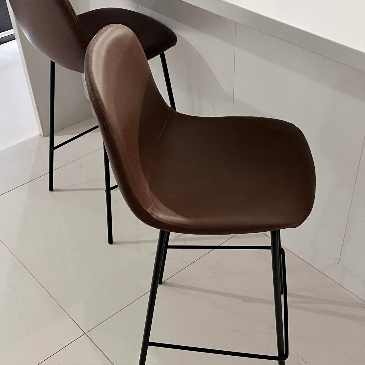 Marlo Bar Stool - Brown - Set of Two