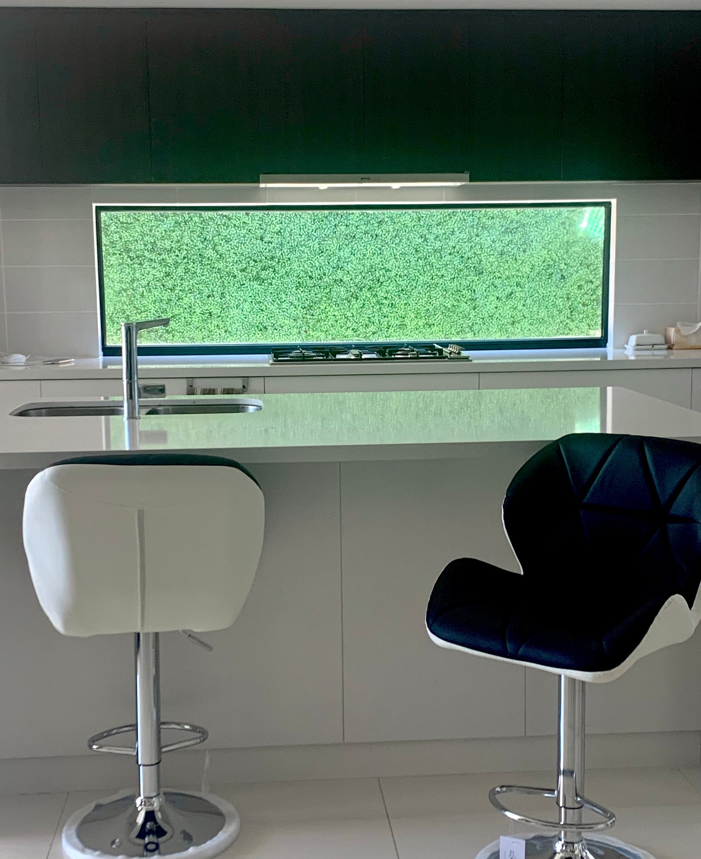 Top Deck Bar Stool - Black & White - Set of Two