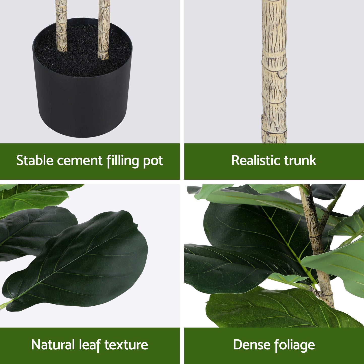 150cm Premium Faux Fiddle Tree