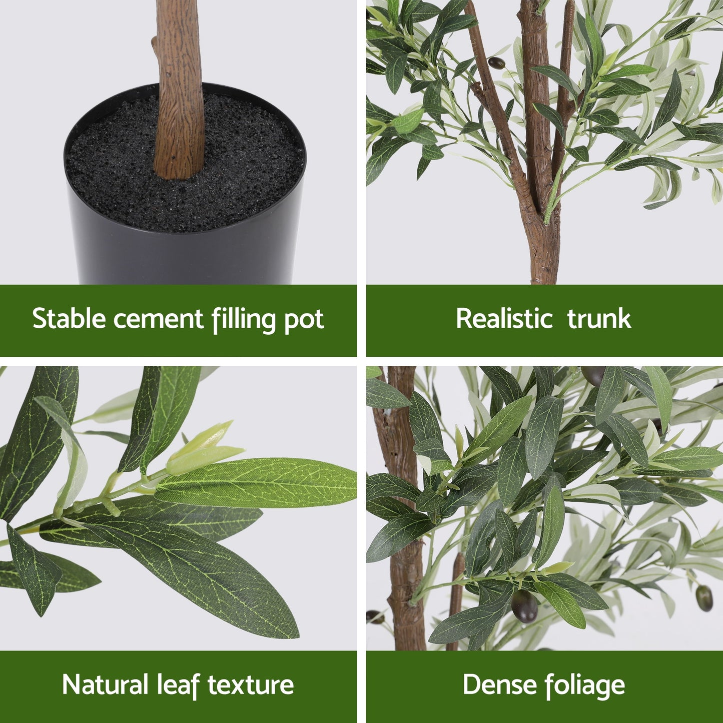 210cm Premium Faux Olive Tree