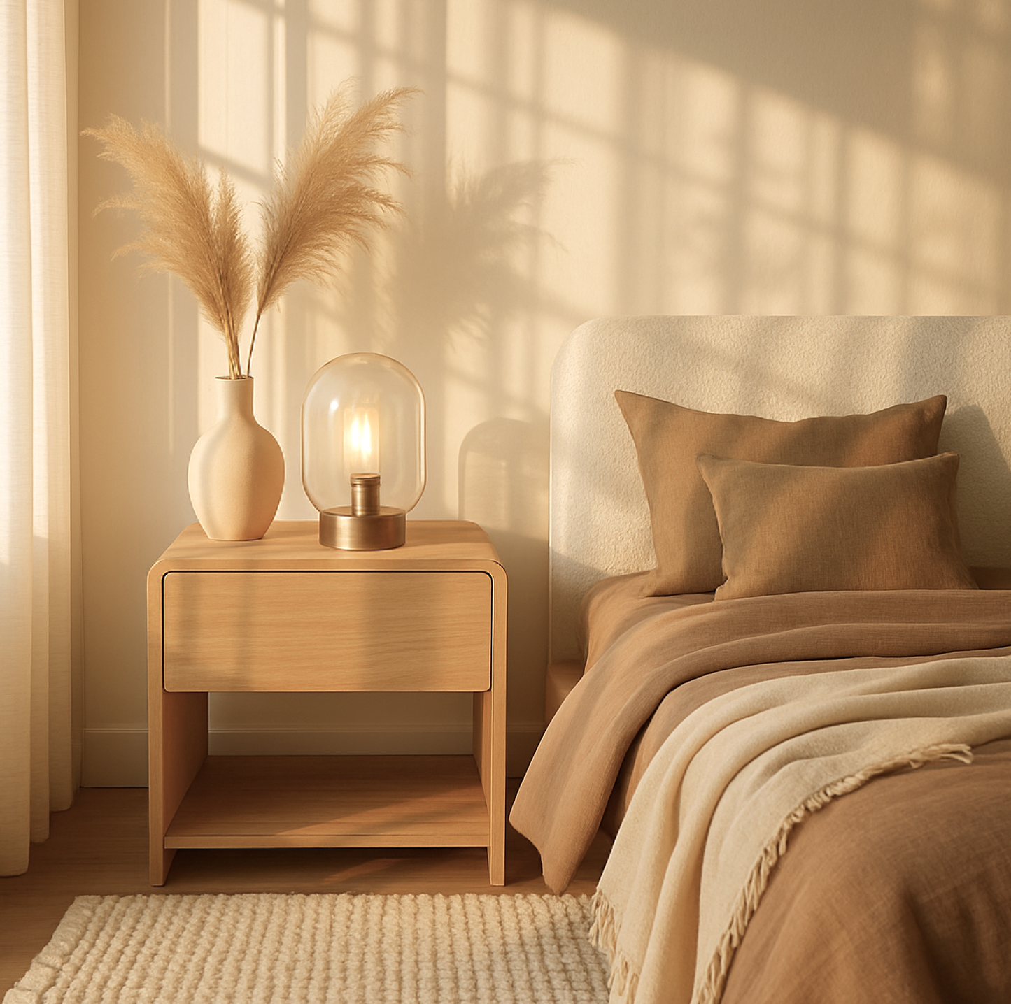 Ashbury Bedside Table - Furniture hire