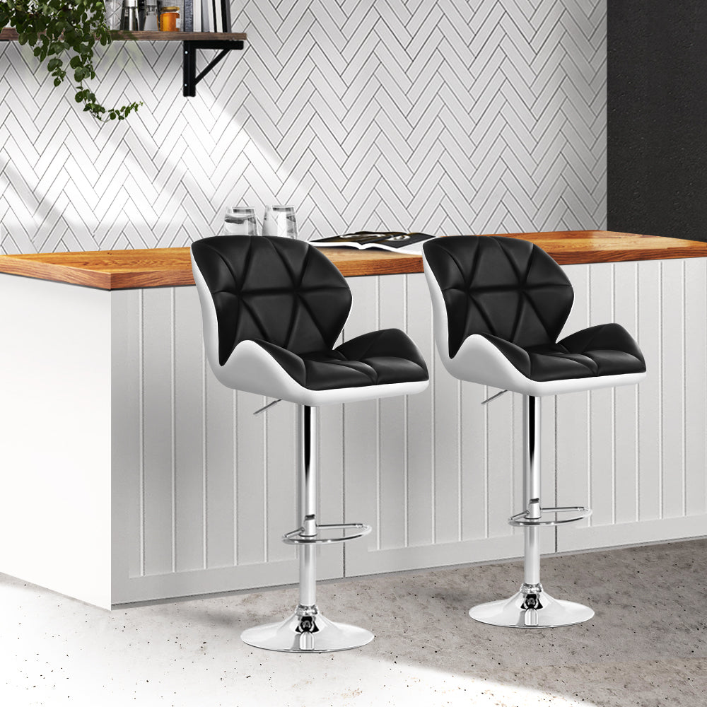 Top Deck Bar Stool - Black & White - Set of Two