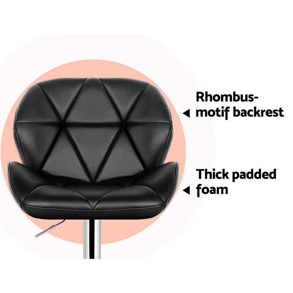 Top Deck Bar Stool - Black - Set of Two