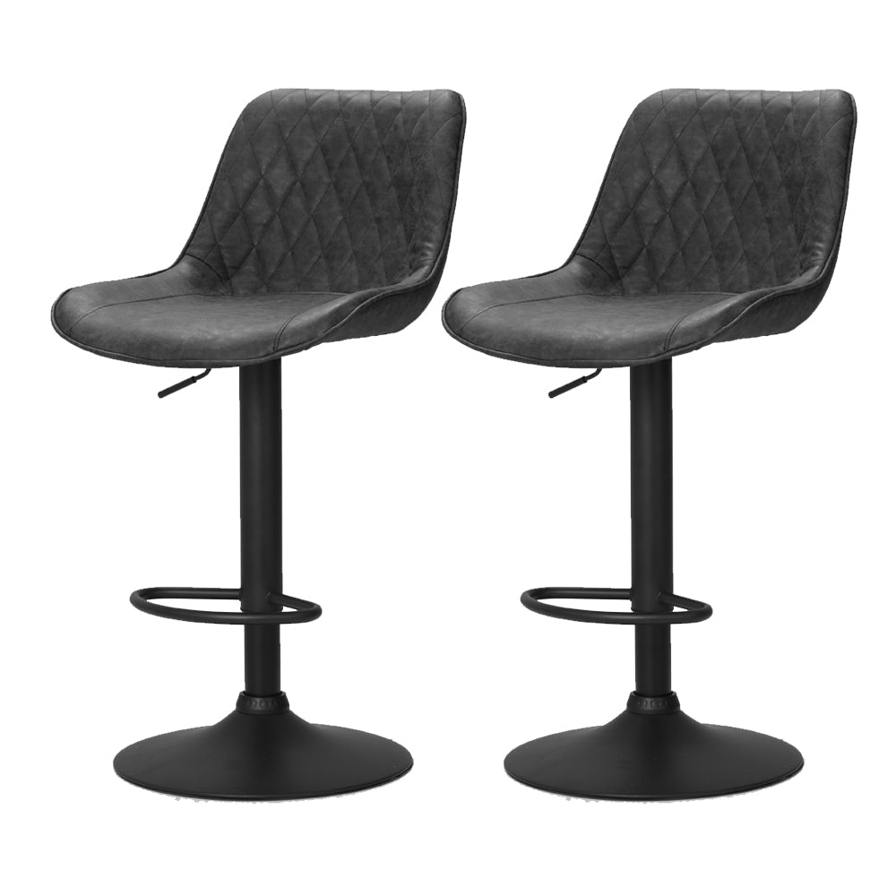 Rex Vintage Bar Stool - Black - Set of Two – modern bar stool by Interior Ave