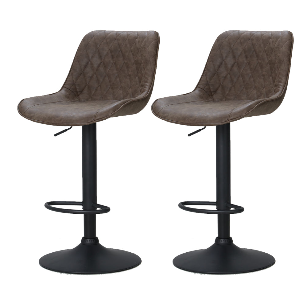 Rex Vintage Bar Stool - Brown - Set of Two – modern bar stool by Interior Ave