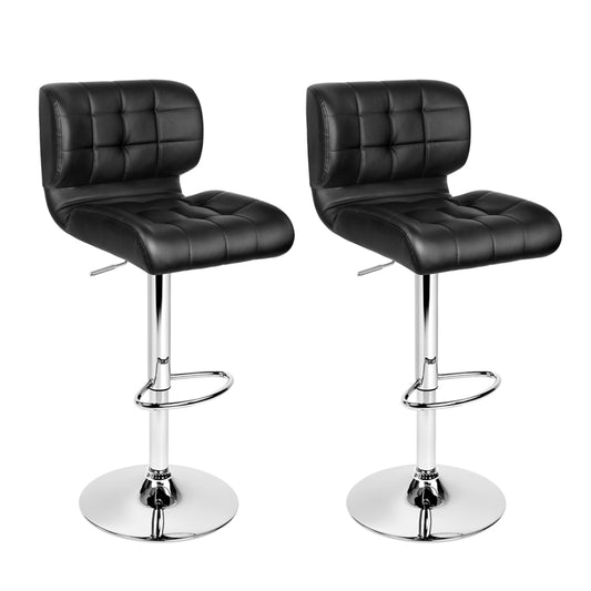 Byron Padded Bar Stool - Black - Set of Two – modern bar stool by Interior Ave