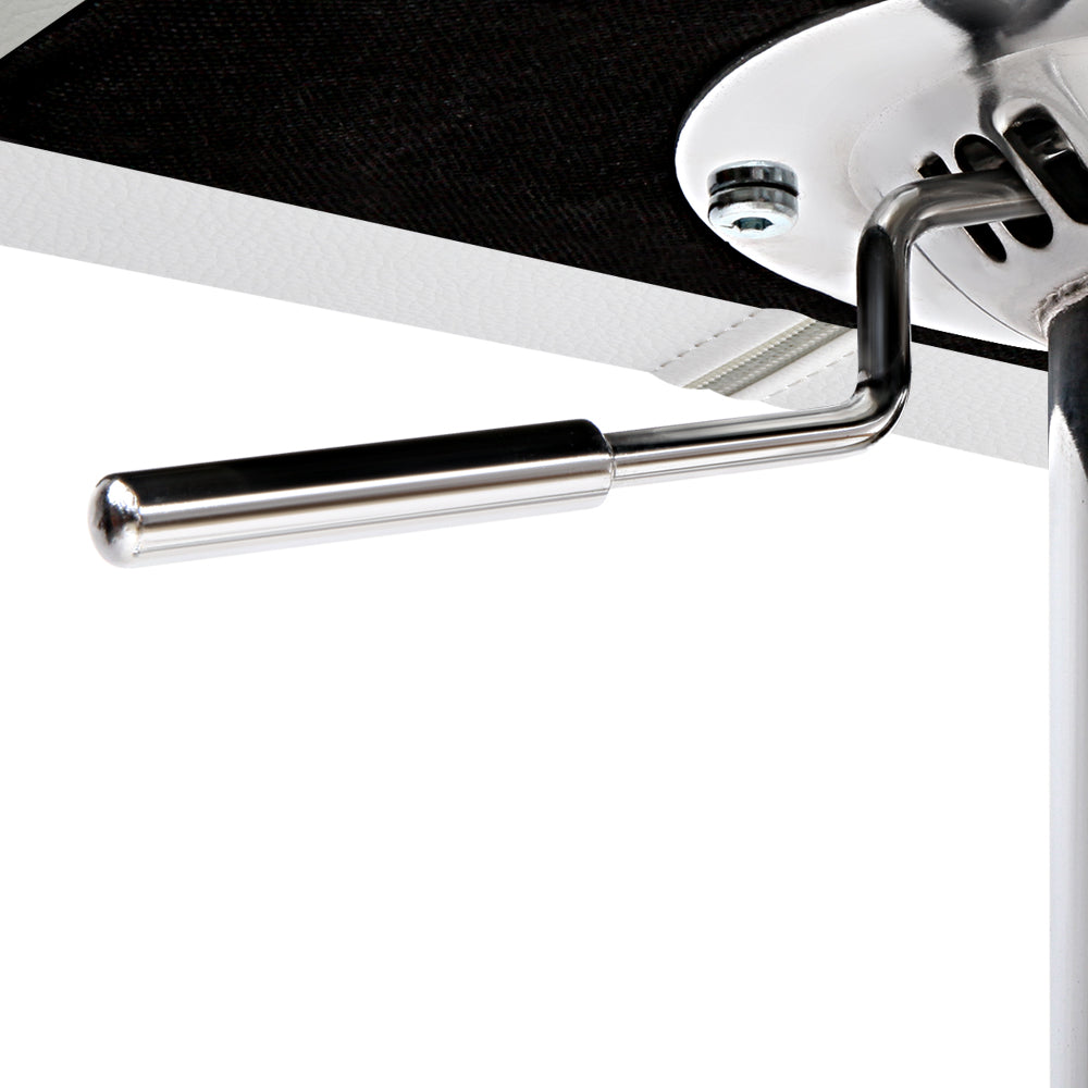 Byron Padded Bar Stool - White - Set of Two