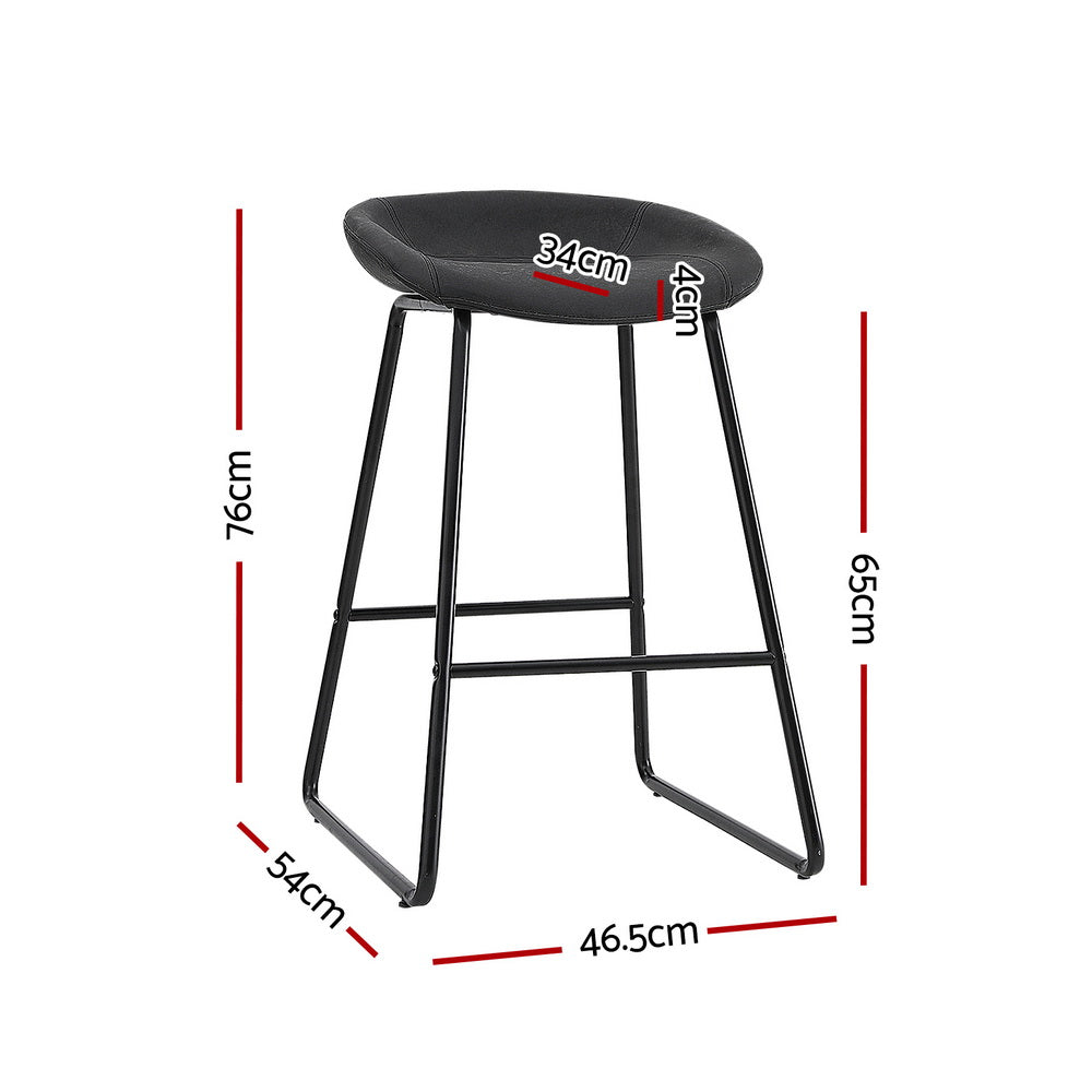 Zenith Bar Stool - Black - Set of Two
