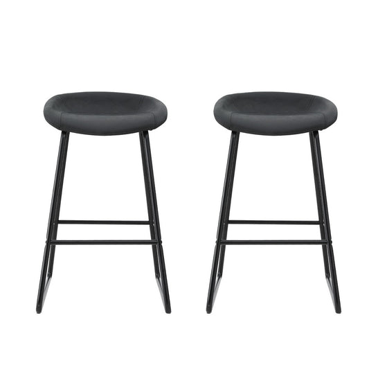 Zenith Bar Stool - Black - Set of Two – modern bar stool by Interior Ave