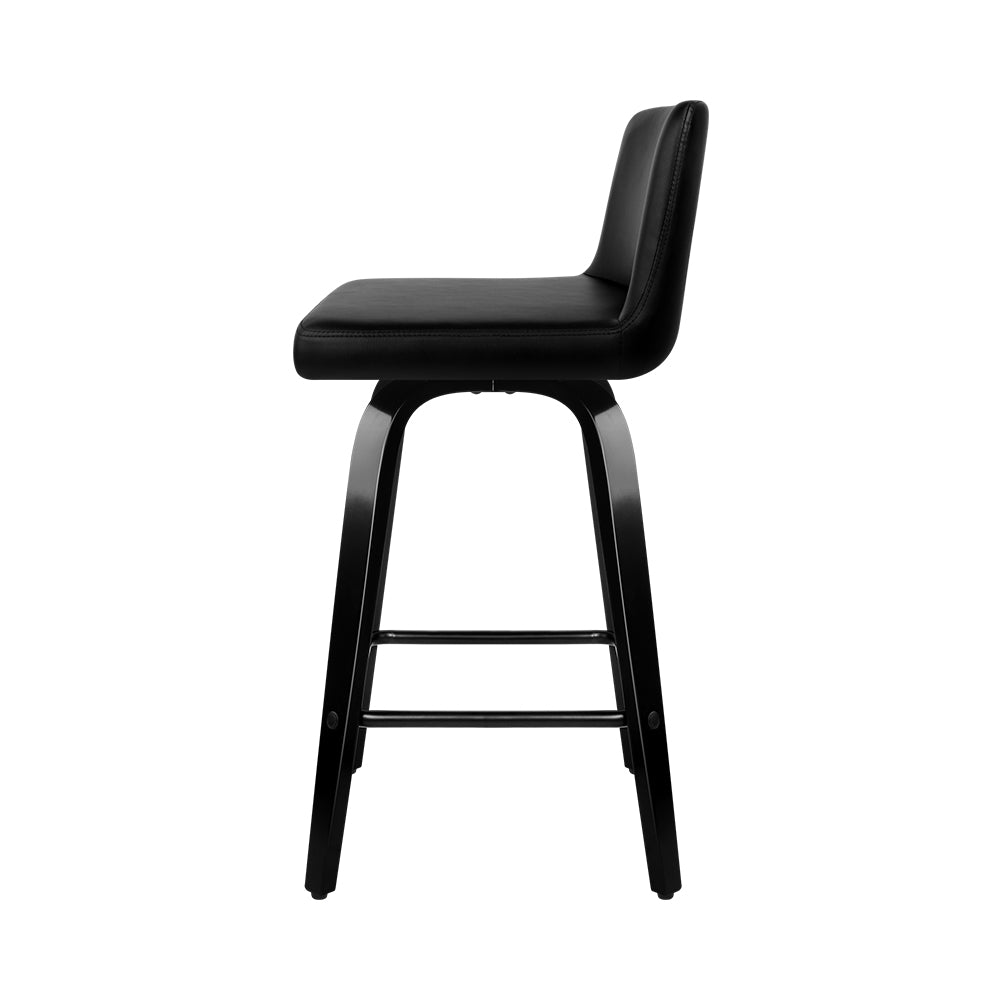 Troy Bar Stool - Black - Set of Two