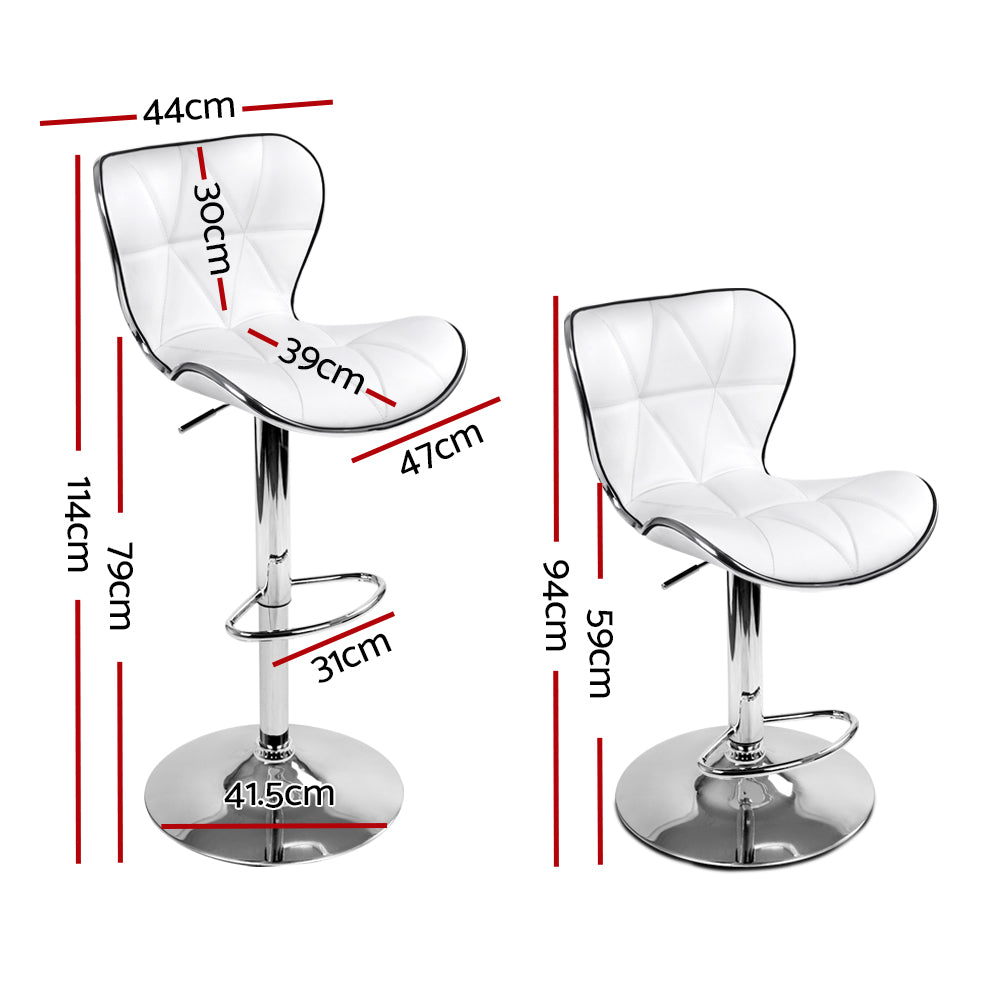 Cooper Bar Stool - White - Set of Two