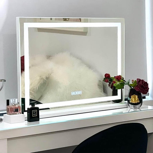 Crystal Vanity Makeup Mirror - Bluetooth - XL – Designer mirror by Interior Ave