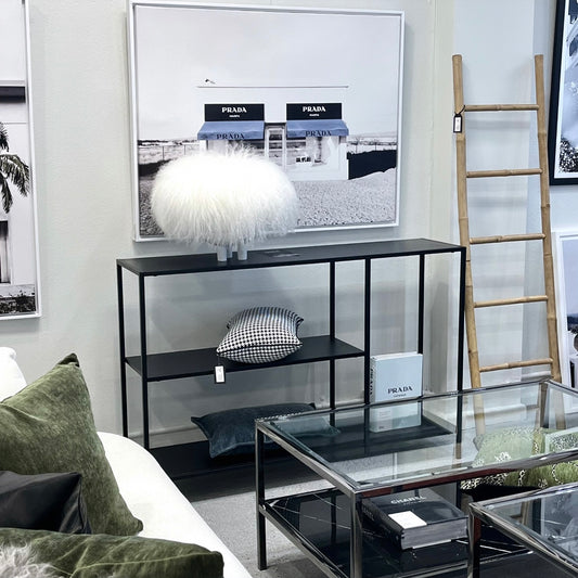 Eclipse 3 Tier Hallway Console Table - Black – premium furniture by Interior Ave