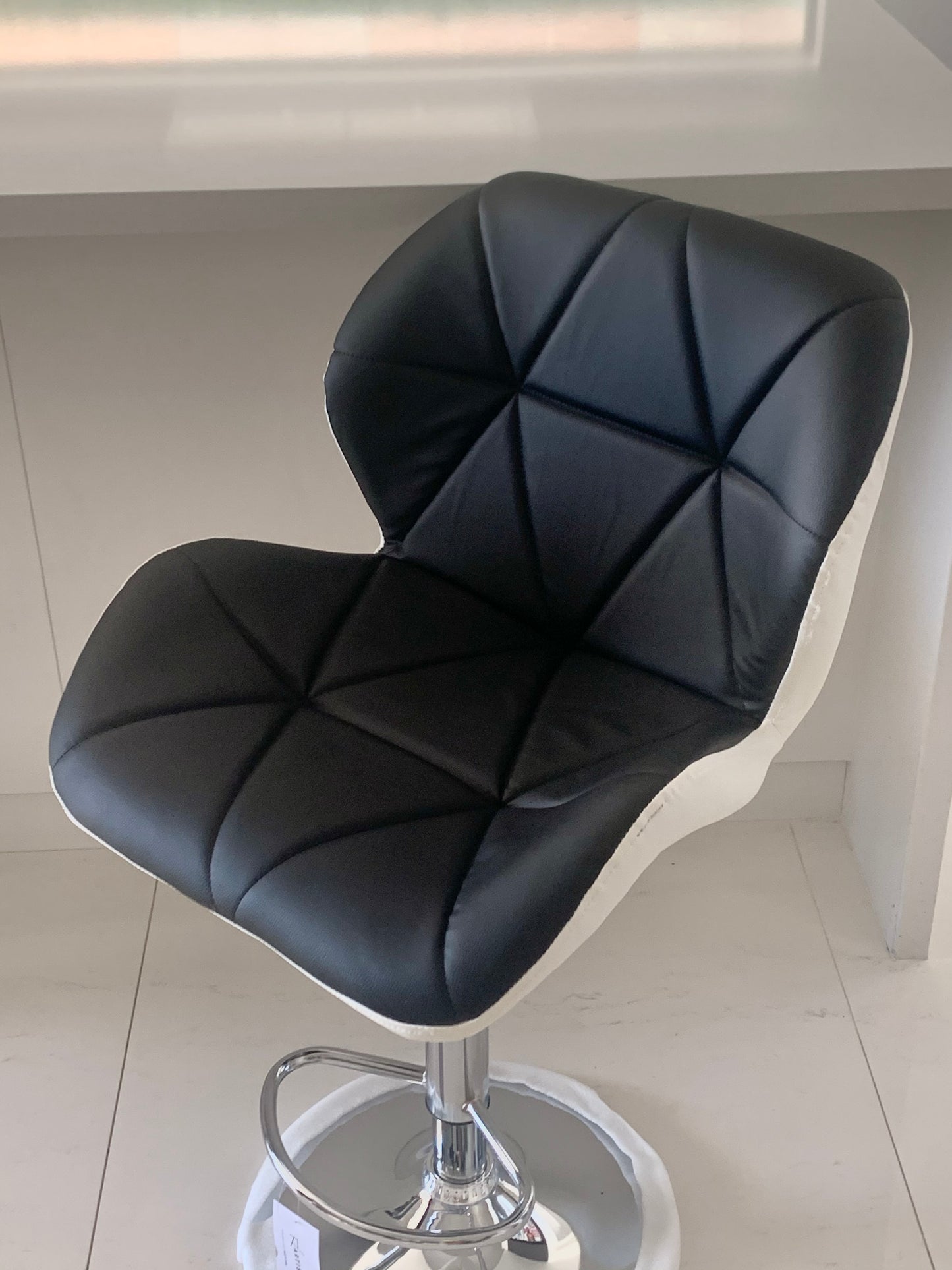 Top Deck Bar Stool - Black & White - Set of Two
