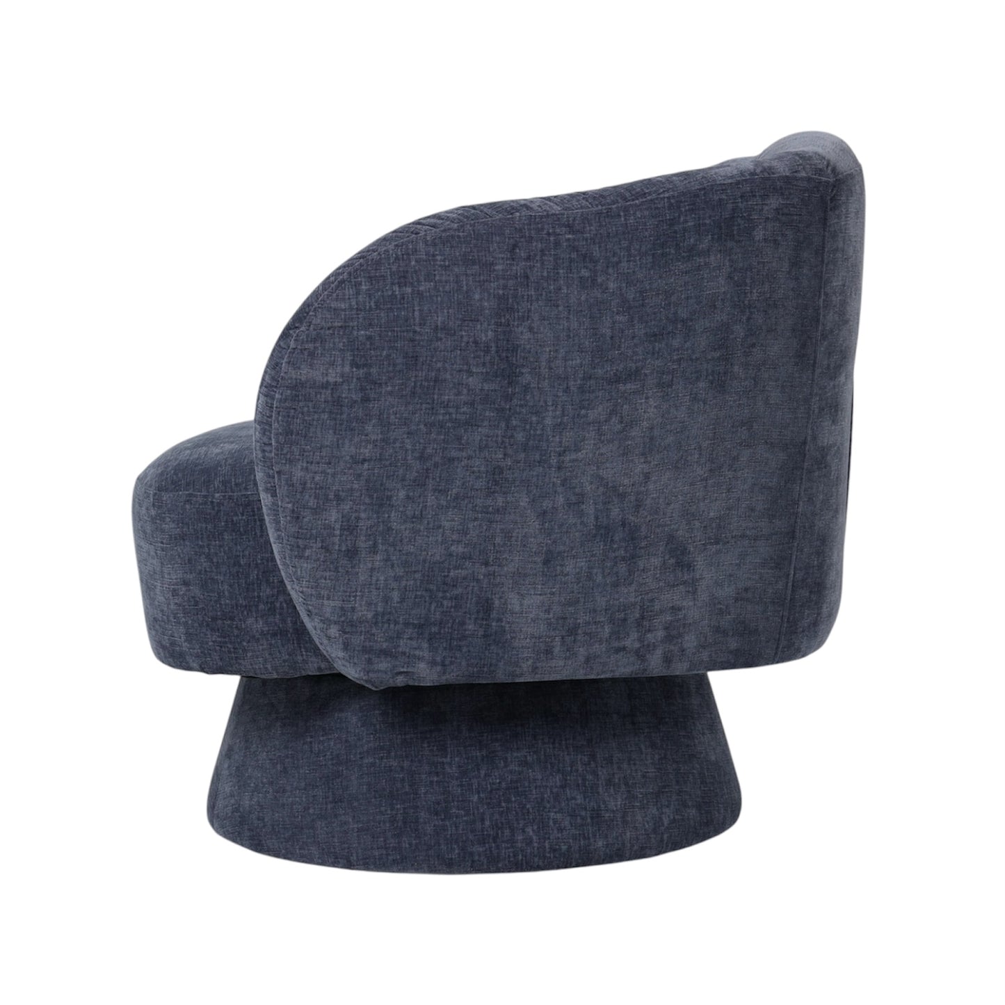 Celene Swivel Armchair – Denim Chenille – modern armchair by Interior Ave