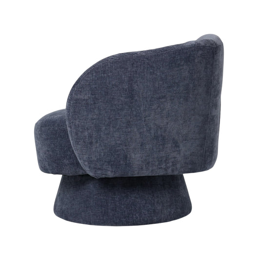 Celene Swivel Armchair – Denim Chenille – modern armchair by Interior Ave