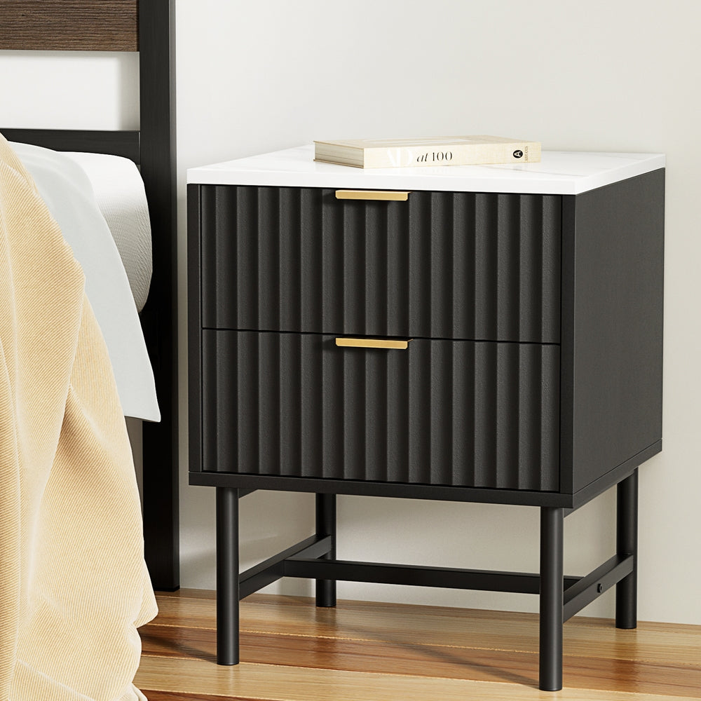 Blanc Bedside Table