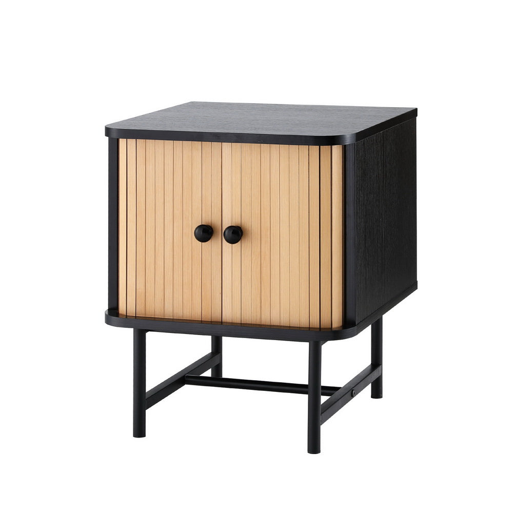 Florentine Bedside Table - Black – premium furniture by Interior Ave