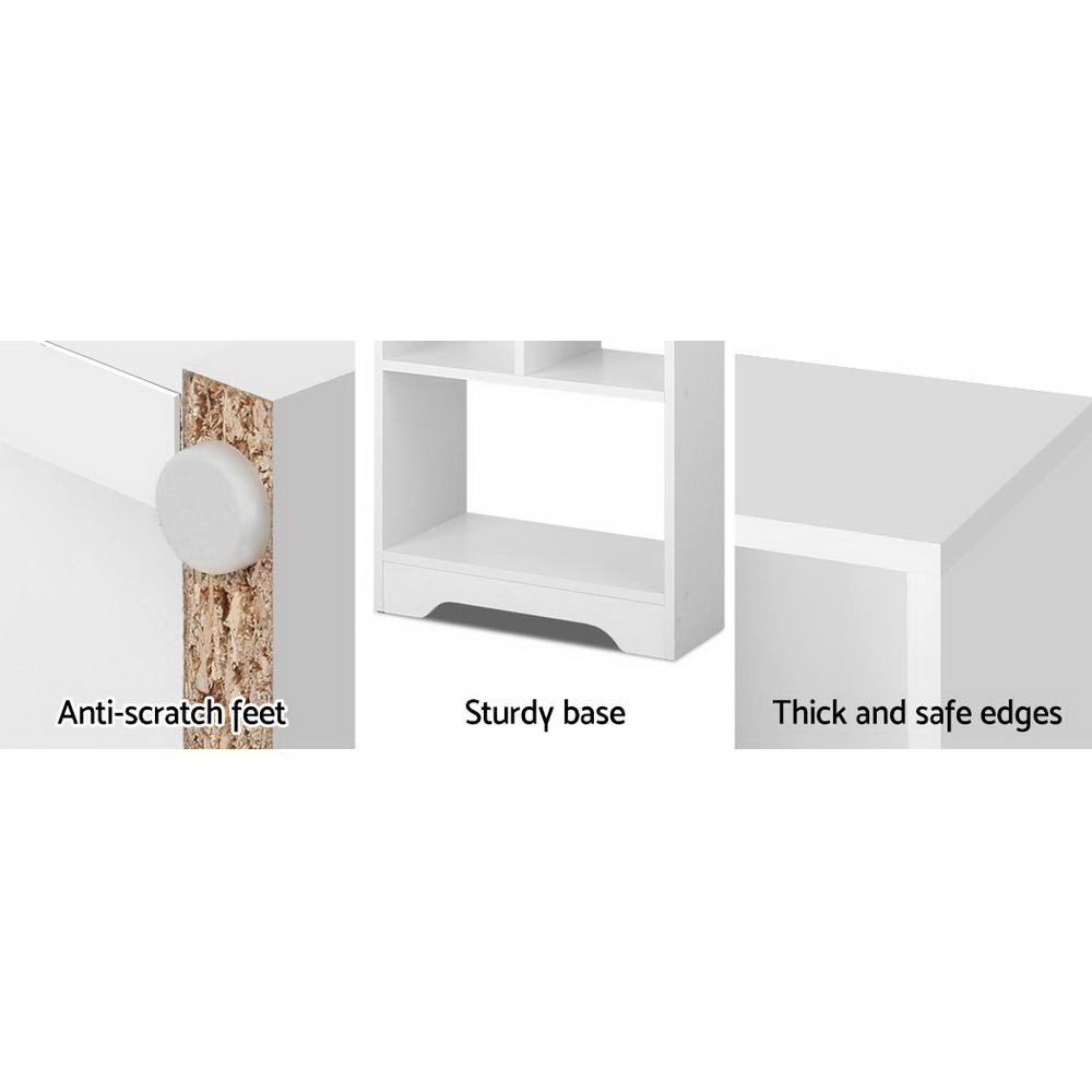 Aria 4 Tier Shelving Unit - White
