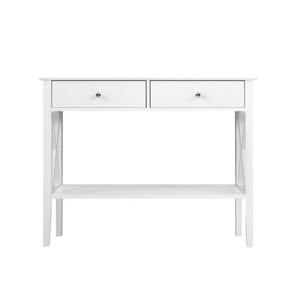 Sorrento Hamptons Long Island Console Table 2 Drawers