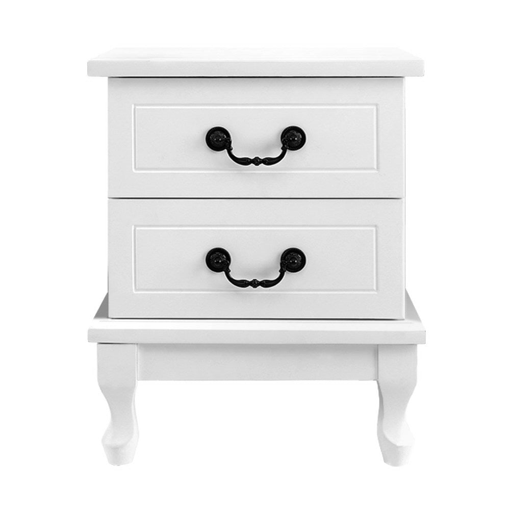 Opal Bedside Table - White