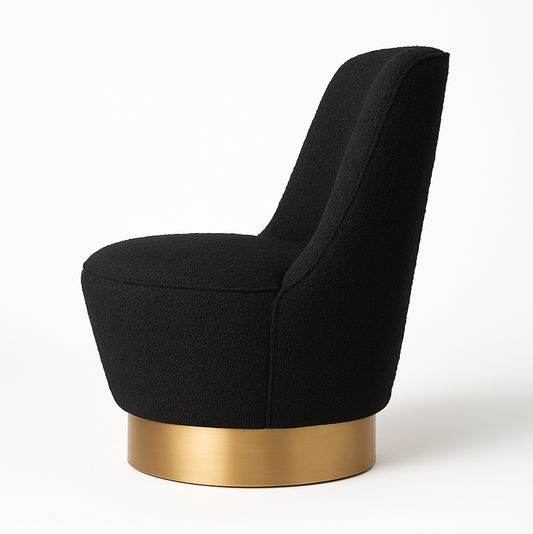 Chateau Swivel Accent Chair - Black