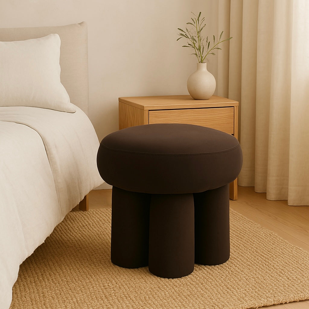 Bentley Ottoman - Espresso – modern ottoman or footstool by Interior Ave