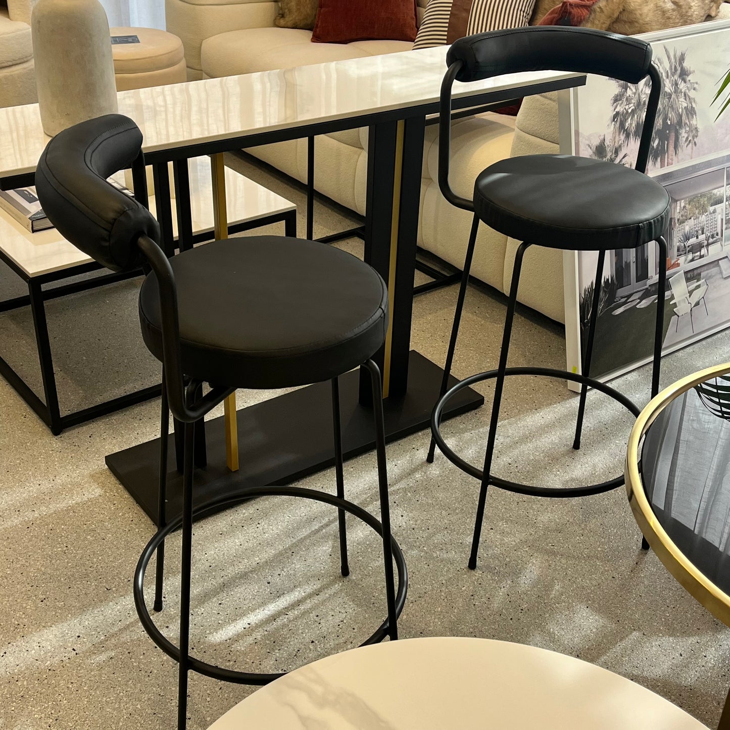 Calipo Bar Stool - Black – modern bar stool by Interior Ave