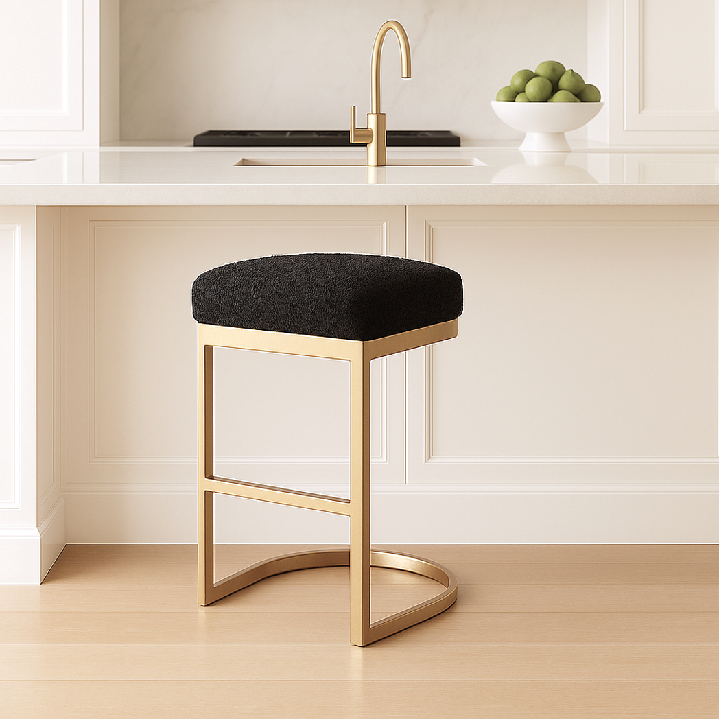 Royale Black Bar Stool – furniture piece by Interior Ave