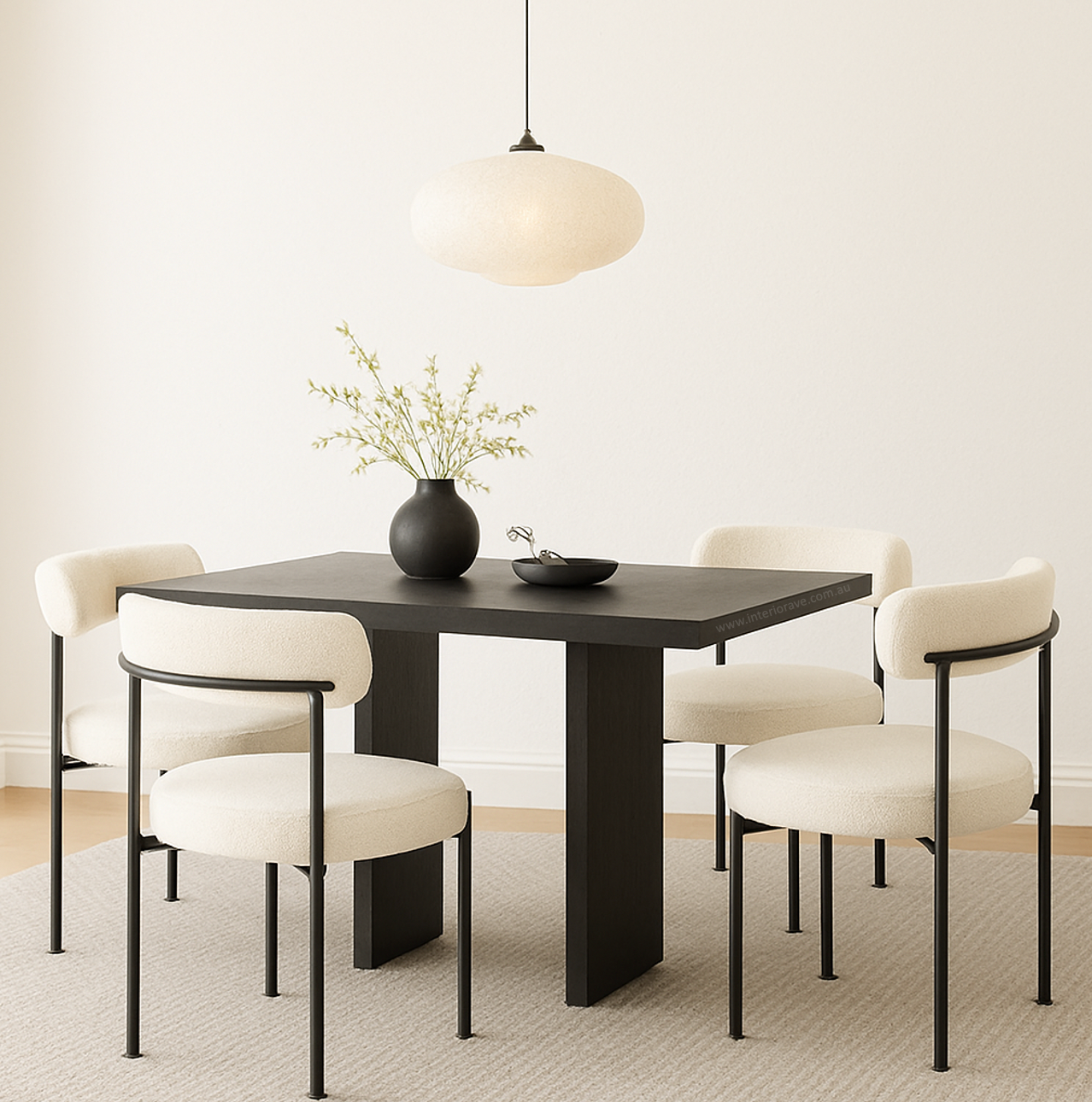Ivy Boucle Dining Chair - Set of Two
