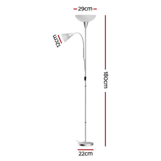 Icona Floor Lamp - Silver