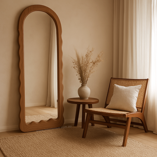 Luna Oak Full Standing Mirror – Interior Ave