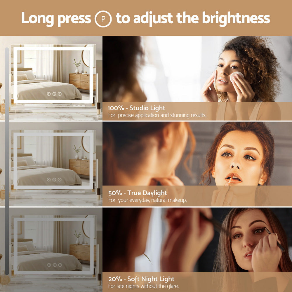 Makeup Pro Vanity Makeup Mirror XL - 360° Swivel LED Mirror