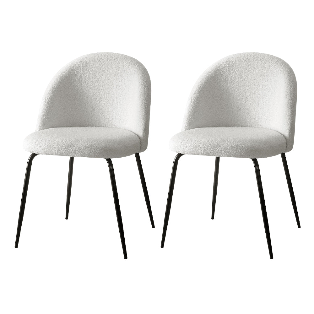 Caspa Boucle Dining Chair - Set of Two – luxury accent chair by Interior Ave