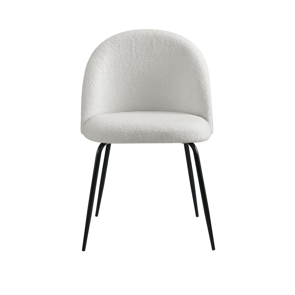 Caspa Boucle Dining Chair - Set of Two