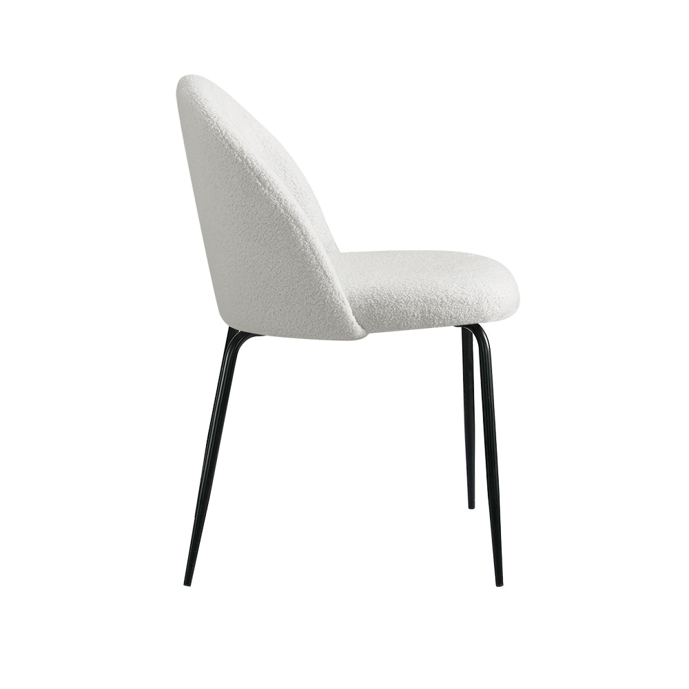 Caspa Boucle Dining Chair - Set of Two
