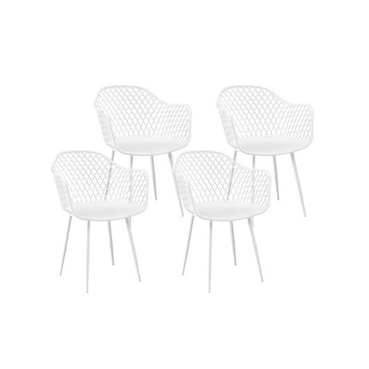 Cascade Outdoor Chair - White - Set of Four