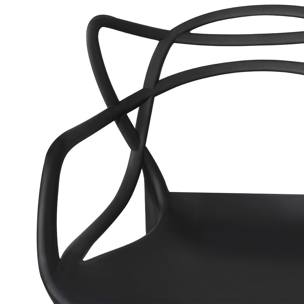 Zephyr Outdoor Chair - Black - Set of Four