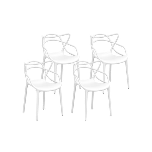 Zephyr Outdoor Chair - White - Set of Four