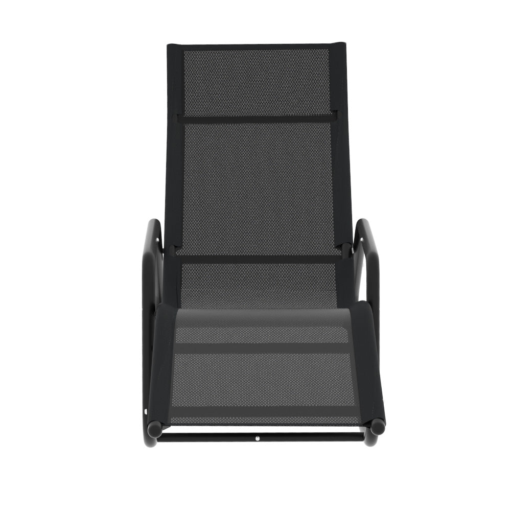 The breeze Sun Lounge Rocking Chair Outdoor Lounger Patio Furniture Pool Garden