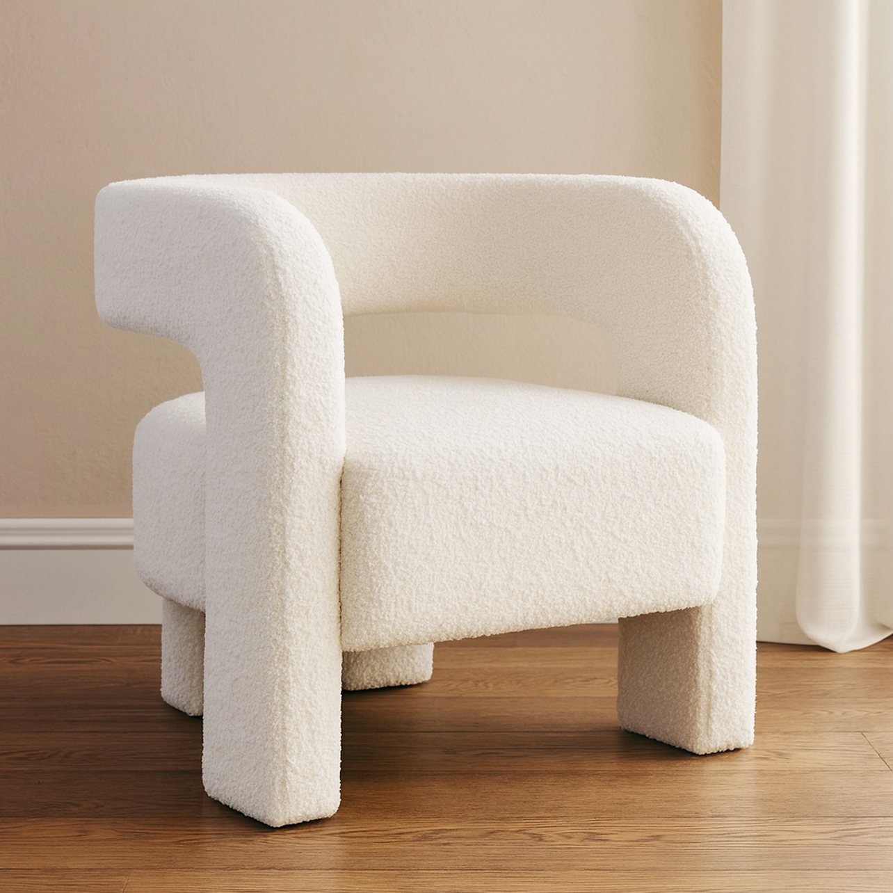 Portia Arm Chair - Off White