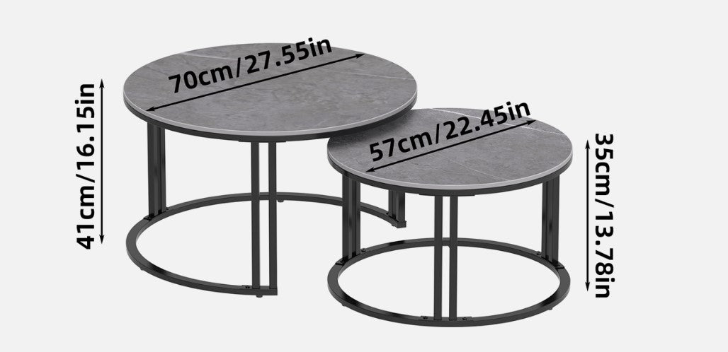 Premier Nested Coffee Table Set - Black