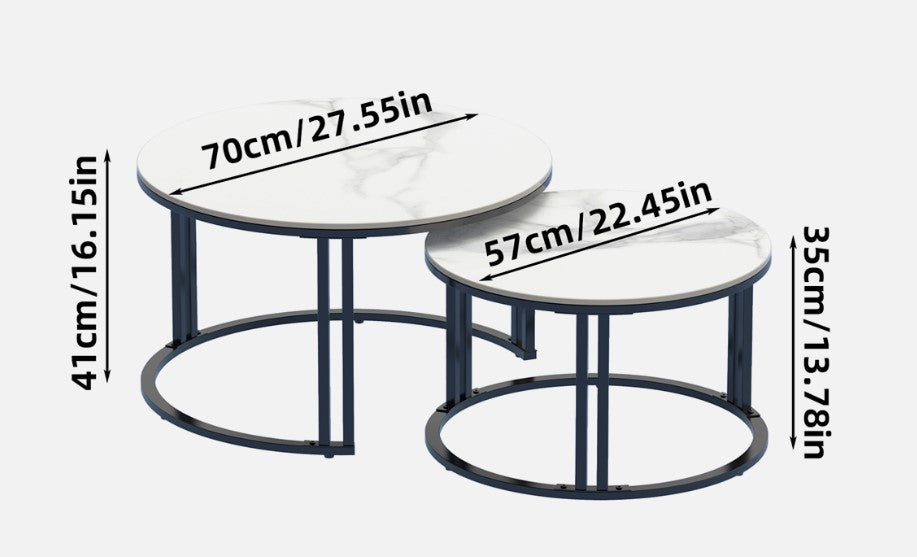 Premier Nested Coffee Table Set - Black